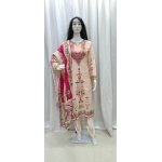 Premium Muslin Embroidered Straight Suit Set with Dupatta - Image 6