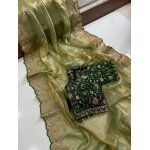 Lavanya Bloom Organza Saree - Image 3