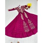 Mayura Heritage Embroidered Anarkali Gown with Dupatta - Image 5