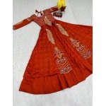 Mayura Heritage Embroidered Anarkali Gown with Dupatta - Image 3