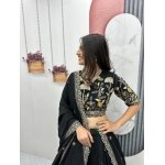 Royal Vichitra Silk Embroidered Lehenga Choli Set with Designer Dupatta - Image 12