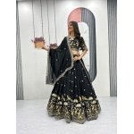 Royal Vichitra Silk Embroidered Lehenga Choli Set with Designer Dupatta - Image 10