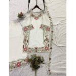 Fox Georgette Embroidered Kurti Palazzo Set with Dupatta - Image 8