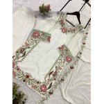 Fox Georgette Embroidered Kurti Palazzo Set with Dupatta - Image 7