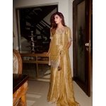Golden GMY Silk Kurti Palazzo Set with Dupatta