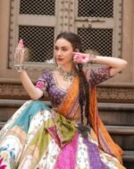 Designer Printed Navratri Lehenga Choli - Image 4