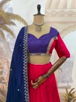 Lehenga Choli with Embroidery & Mirror Work - Image 9