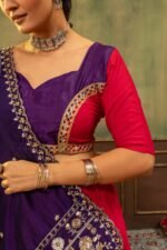 Lehenga Choli with Embroidery & Mirror Work - Image 6