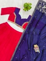 Lehenga Choli with Embroidery & Mirror Work - Image 2